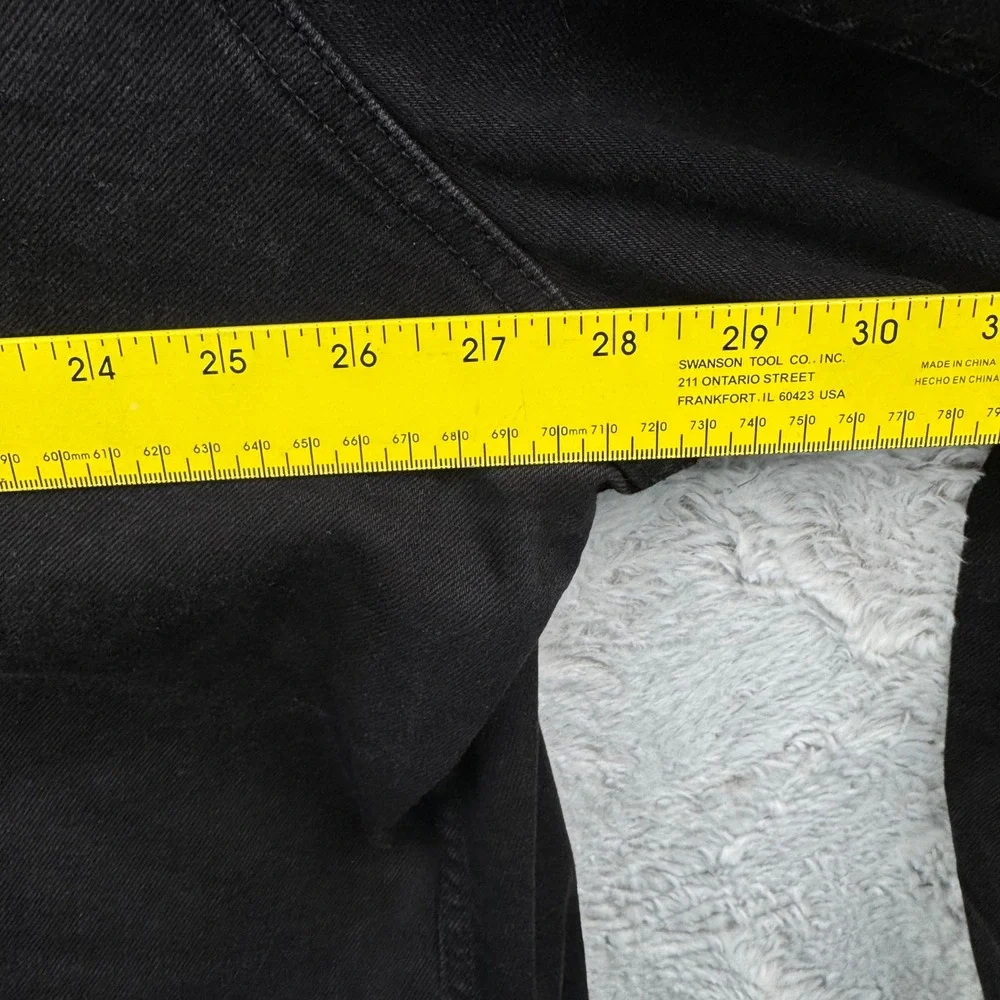 Levis Trucker Jacket Mens 3XL Black Graphic Sleeve Streetwear Custom Denim